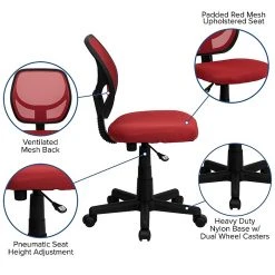 Flash Furniture Mid-Back Task Chair, Red 16 Flash Furniture Mid-Back Task Chair, Red -Office Chairs Shop unnamed file 5090