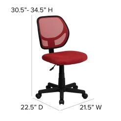 Flash Furniture Mid-Back Task Chair, Red 17 Flash Furniture Mid-Back Task Chair, Red -Office Chairs Shop unnamed file 5091