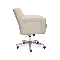Serta Style Ashland Faux Leather Swivel Computer And Desk Chair, Cream (47140F) -Office Chairs Shop unnamed file 510