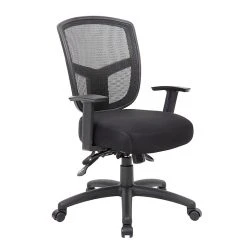 Boss Contract Mesh Task Chair, Black (B6023)