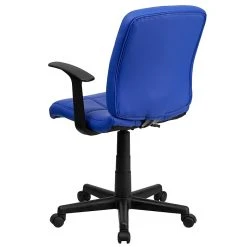 Flash Furniture Mid-Back Quilted Vinyl Task Chair With Nylon Arms, Blue -Office Chairs Shop unnamed file 5119