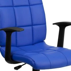 Flash Furniture Mid-Back Quilted Vinyl Task Chair With Nylon Arms, Blue -Office Chairs Shop unnamed file 5120
