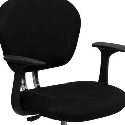 Flash Furniture Mid Back Mesh Task Chair With Arms And Chrome Base, Black -Office Chairs Shop unnamed file 5161