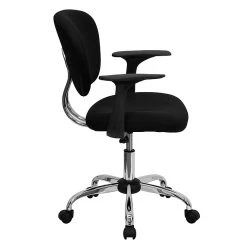 Flash Furniture Mid Back Mesh Task Chair With Arms And Chrome Base, Black -Office Chairs Shop unnamed file 5162