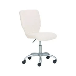 True Sherpa Fabric Swivel Desk Chair, Ivory (60059) -Office Chairs Shop unnamed file 517