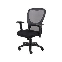 Boss Office Products BOSS Mesh Back Fabric Task Chair, Black (B6508) -Office Chairs Shop unnamed file 5231
