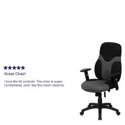 Flash Furniture Mesh Ergonomic Task Chair With Adjustable Arms, Black/Gray -Office Chairs Shop unnamed file 5247