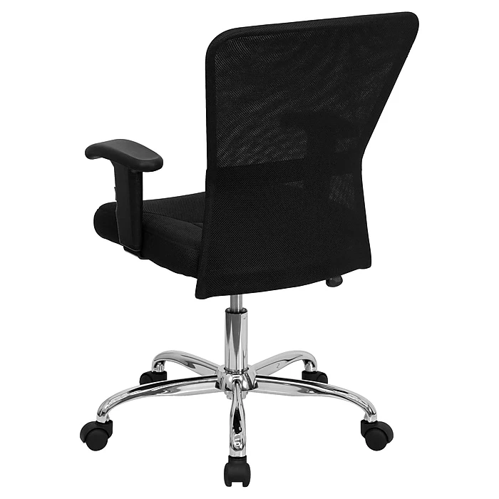 Flash Furniture Mesh/Fire-retardant Foam Task Chair, Black (GO-5307B-GG) 6 Flash Furniture Mesh/Fire-retardant Foam Task Chair, Black (GO-5307B-GG) - Image 4