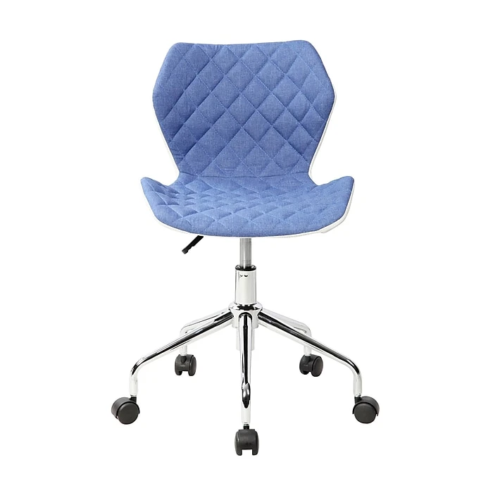 Techni Mobili Modern Height Adjustable Office Task Chair, Blue 5 Techni Mobili Modern Height Adjustable Office Task Chair, Blue - Image 3
