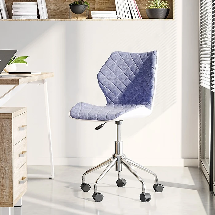 Techni Mobili Modern Height Adjustable Office Task Chair, Blue 8 Techni Mobili Modern Height Adjustable Office Task Chair, Blue - Image 6