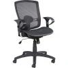 Alera Etros Series Mesh Back Fabric Task Chair, Black (ALEET4218)