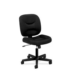 HON ValuTask Low-Back Task Chair, Center-Tilt, Black Sandwich Mesh (BSXVL210MM10)