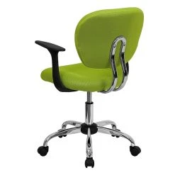 Flash Furniture Mid Back Mesh Task Chair, Apple Green (H2376FGNARMS) -Office Chairs Shop unnamed file 5415