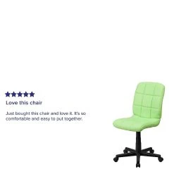 Flash Furniture Mid-Back Quilted Vinyl Task Chair, Green -Office Chairs Shop unnamed file 5422