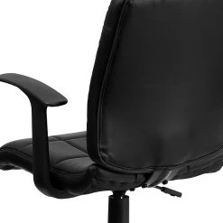 Flash Furniture Mid-Back Quilted Vinyl Task Chair With Nylon Arms, Black -Office Chairs Shop unnamed file 5447