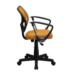 Flash Furniture Fabric Mid-Back Task Chair With Capped Arm, Orange -Office Chairs Shop unnamed file 5456