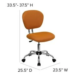 Flash Furniture Mesh Task Chairs With Chrome Base (H2376FORG) -Office Chairs Shop unnamed file 5468