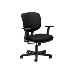 HON Volt SofThread Leather Task Chair, Black (HON5701ASB11)