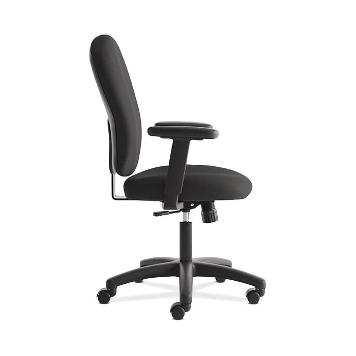 HON Mid-Back Task Chair, Center-Tilt, Adjustable Arms, Black Fabric (BSXVL220VA10) 5 HON Mid-Back Task Chair, Center-Tilt, Adjustable Arms, Black Fabric (BSXVL220VA10) - Image 3