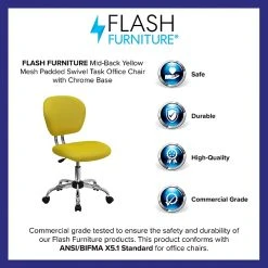 Flash Furniture Mesh Task Chairs With Chrome Base (H2376FYEL) -Office Chairs Shop unnamed file 5554