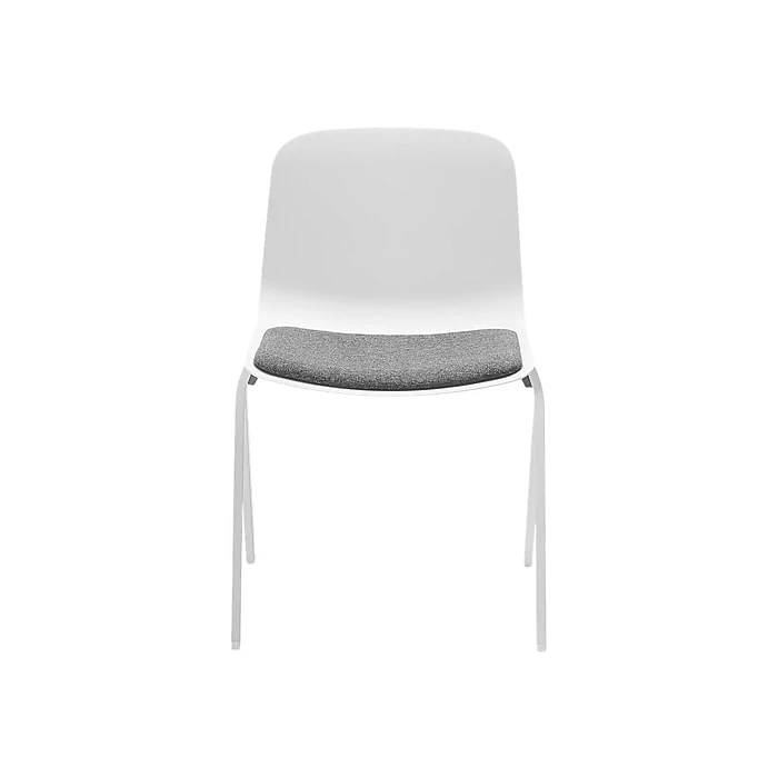 Poppin The Seating-On-Lock Mixed Materials Task Chair, White (107667) 3 Poppin The Seating-On-Lock Mixed Materials Task Chair, White (107667)