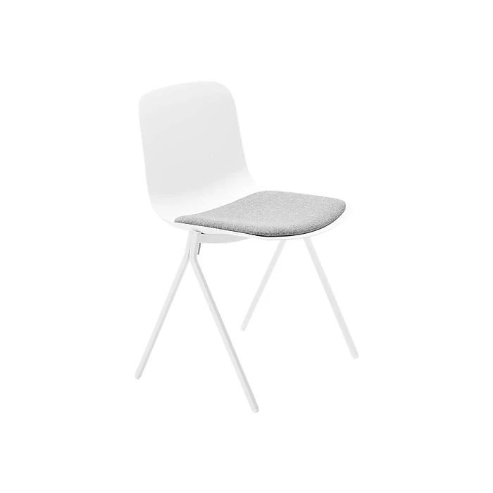 Poppin The Seating-On-Lock Mixed Materials Task Chair, White (107667) 4 Poppin The Seating-On-Lock Mixed Materials Task Chair, White (107667) - Image 2