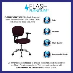 Flash Furniture Mesh Task Chairs With Arms And Chrome Base (H2376FBYARMS) -Office Chairs Shop unnamed file 5587