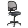 Alera® Interval Series Swivel/Tilt Mesh Chair, Black Leather (ALEIN4815)