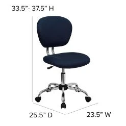 Flash Furniture Mesh Task Chairs With Chrome Base (H2376FNAVY) -Office Chairs Shop unnamed file 5610