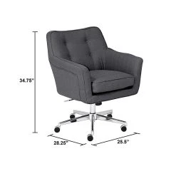 Serta Style Ashland Fabric Swivel Computer And Desk Chair, Graphite (47140B) -Office Chairs Shop unnamed file 562