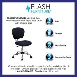 Flash Furniture Mesh Task Chairs With Chrome Base (H2376FGY) -Office Chairs Shop unnamed file 5624