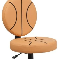 Flash Furniture Vinyl Basketball Task Chair Without Arms, Orange -Office Chairs Shop unnamed file 5652