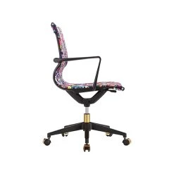 The Raynor Group Elizabeth Sutton Wynwood Fabric Swivel Task Chair, Multi Rose Black Gold (K-ESWY-BLK-ROSE-GLD) -Office Chairs Shop unnamed file 5663