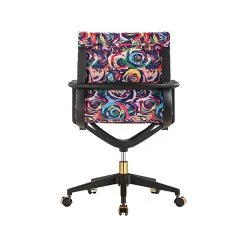 The Raynor Group Elizabeth Sutton Wynwood Fabric Swivel Task Chair, Multi Rose Black Gold (K-ESWY-BLK-ROSE-GLD) -Office Chairs Shop unnamed file 5664