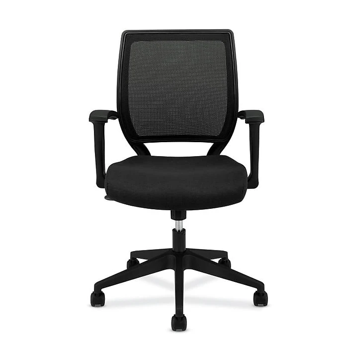HON Mesh Mid-Back Task Chair, Center-Tilt, Fixed Arms, Black Fabric (BSXVL521VA10) 5 HON Mesh Mid-Back Task Chair, Center-Tilt, Fixed Arms, Black Fabric (BSXVL521VA10) - Image 3