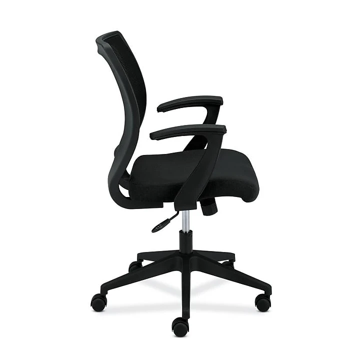 HON Mesh Mid-Back Task Chair, Center-Tilt, Fixed Arms, Black Fabric (BSXVL521VA10) 6 HON Mesh Mid-Back Task Chair, Center-Tilt, Fixed Arms, Black Fabric (BSXVL521VA10) - Image 4