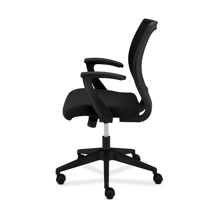 HON Mesh Mid-Back Task Chair, Center-Tilt, Fixed Arms, Black Fabric (BSXVL521VA10) 7 HON Mesh Mid-Back Task Chair, Center-Tilt, Fixed Arms, Black Fabric (BSXVL521VA10) - Image 5