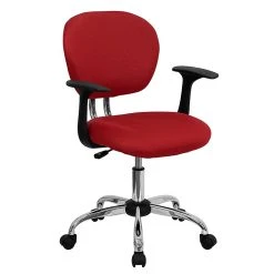 Flash Furniture Mesh Task Chairs With Arms And Chrome Base (H2376FREDARMS)