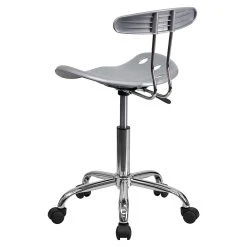 Flash Furniture Chrome Low Back Computer Task Chair With Tractor Seat, Vibrant Silver -Office Chairs Shop unnamed file 571