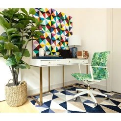 The Raynor Group Elizabeth Sutton Wynwood Fabric Swivel Task Chair, Pura Vida White Gold (K-ESWY-WHT-VIDA-GLD) -Office Chairs Shop unnamed file 5723