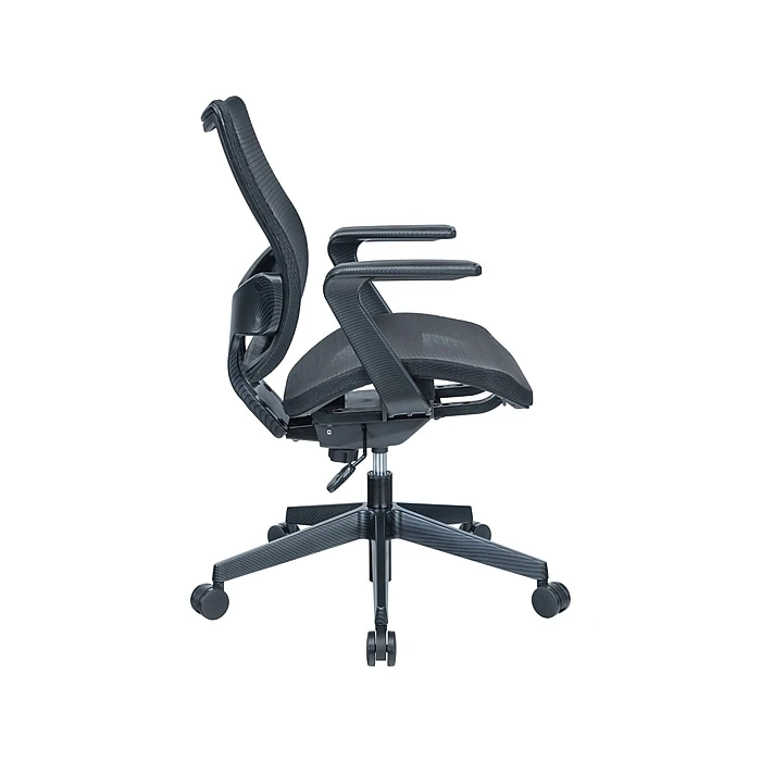 RAYNOR GROUP Sharper Image Ergonomic Mesh Swivel Task Chair, Black (SI-100-BLK) 4 RAYNOR GROUP Sharper Image Ergonomic Mesh Swivel Task Chair, Black (SI-100-BLK) - Image 2