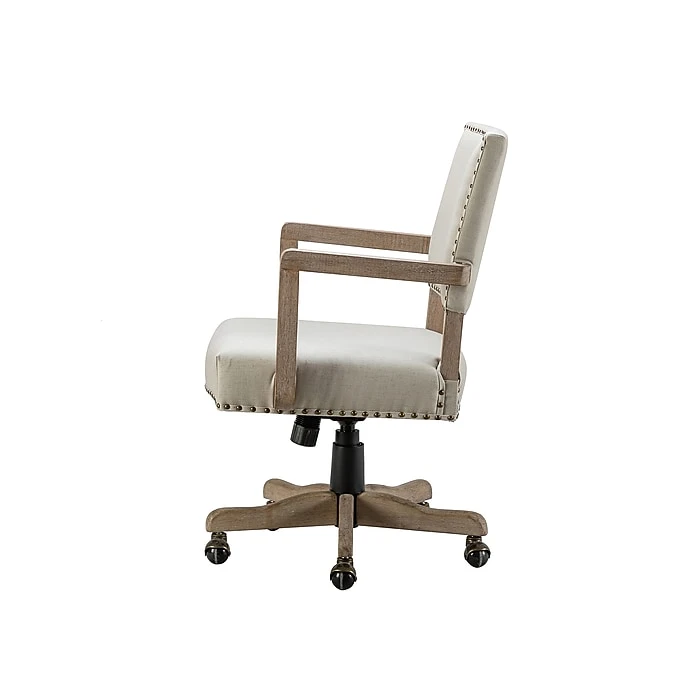 Karat Home Fabric Swivel Task Chair, Linen (OFM0163-LINEN) 4 Karat Home Fabric Swivel Task Chair, Linen (OFM0163-LINEN) - Image 2