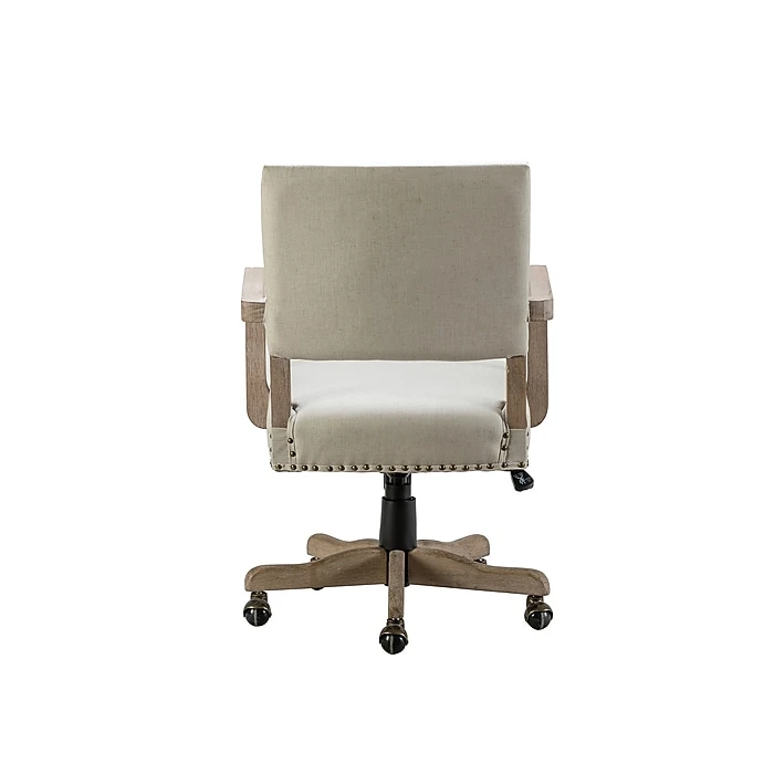 Karat Home Fabric Swivel Task Chair, Linen (OFM0163-LINEN) 6 Karat Home Fabric Swivel Task Chair, Linen (OFM0163-LINEN) - Image 4