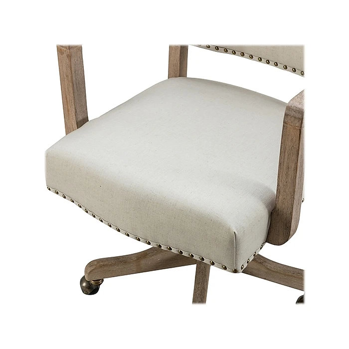 Karat Home Fabric Swivel Task Chair, Linen (OFM0163-LINEN) 7 Karat Home Fabric Swivel Task Chair, Linen (OFM0163-LINEN) - Image 5