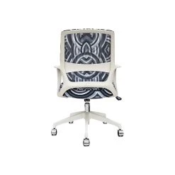 The Raynor Group Elizabeth Sutton Gramercy Fabric Swivel Task Chair, White Grayscale Echo Silver (K-ESGR-WHT-ECHO-SIL) -Office Chairs Shop unnamed file 5809
