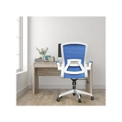 RAYNOR GROUP ION Fabric Task Chair, Blue/White (ION-WH-BLU) -Office Chairs Shop unnamed file 5829