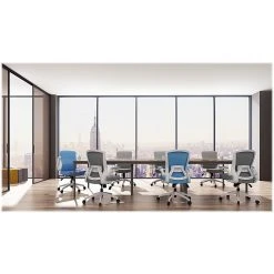 RAYNOR GROUP ION Fabric Task Chair, Blue/White (ION-WH-BLU) -Office Chairs Shop unnamed file 5830