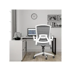 RAYNOR GROUP ION Fabric Task Chair, Gray/White (ION-WH-GRY) -Office Chairs Shop unnamed file 5837