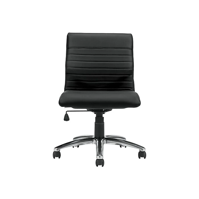 Offices To Go Faux Leather Task Chair, Black (OTG11735PU30/BL20) 3 Offices To Go Faux Leather Task Chair, Black (OTG11735PU30/BL20)