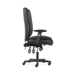 Sadie High-Back Task Chair, Height Adjustable Arms, Height Adjustable Back, Black Leather (BSXVST331) -Office Chairs Shop unnamed file 5953